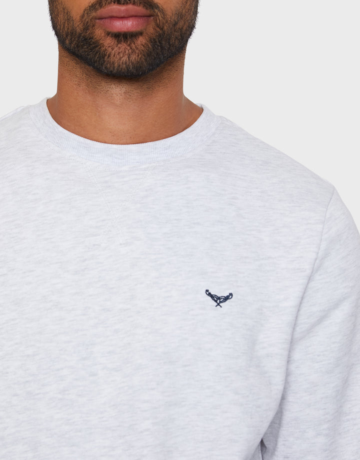 Ecru Marl Crew Neck Sweatshirt