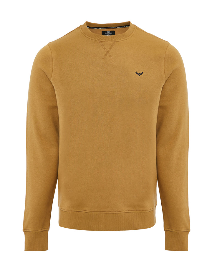 Camel Brown Crew Neck Sweatshirt