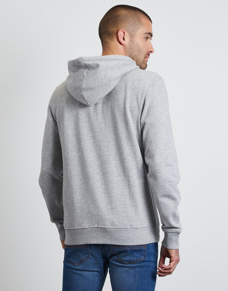 Men's Light Grey Zip-Through Hoodie – Threadbare