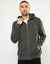 Charcoal Grey Marl Zip-Through Hoodie
