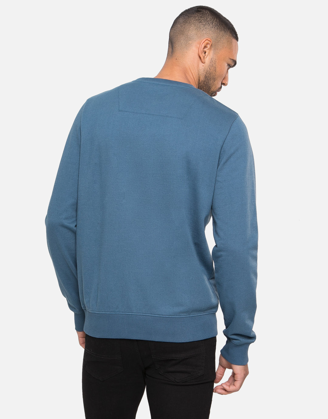 Blue Crew Neck Sweatshirt