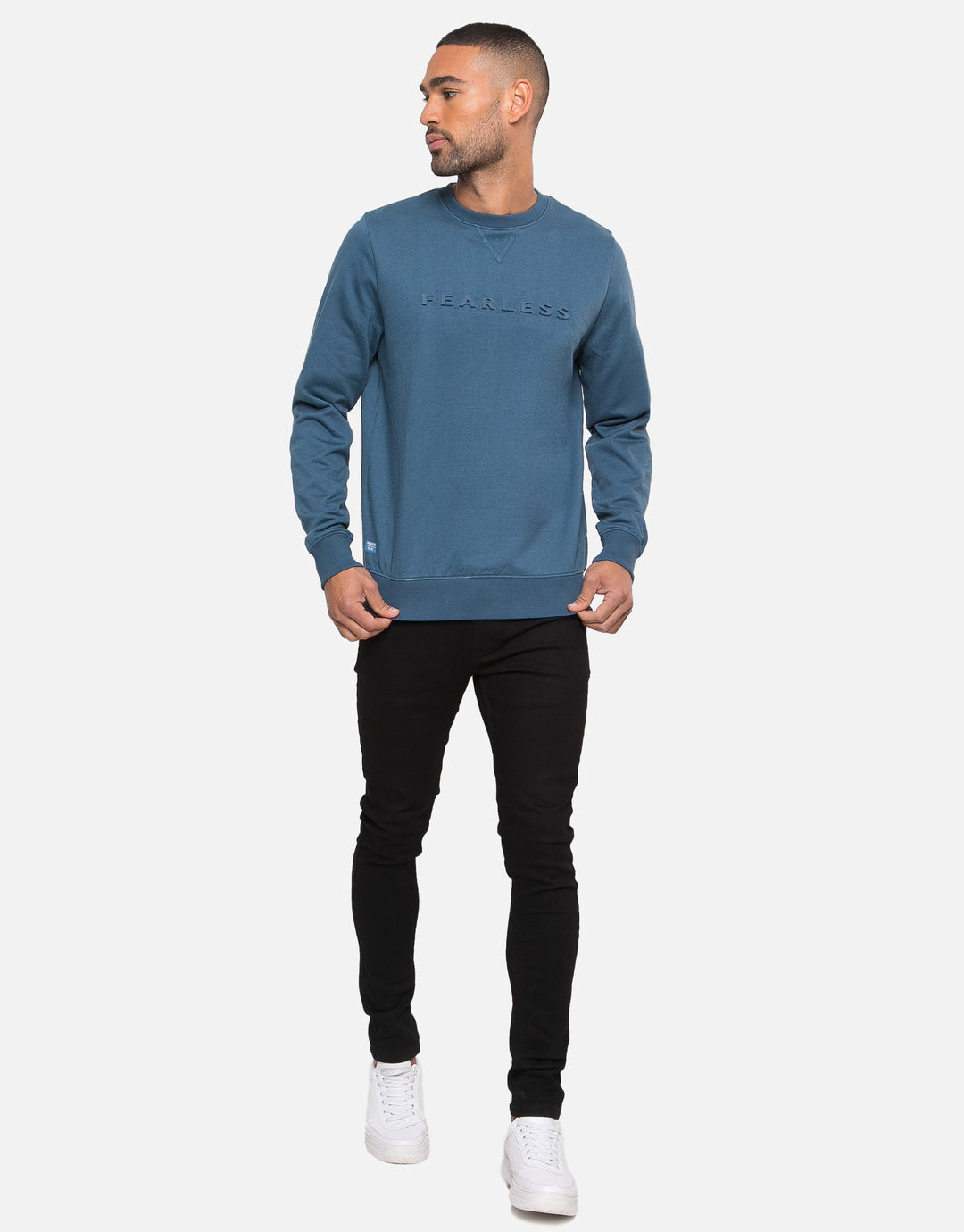 Blue Crew Neck Sweatshirt