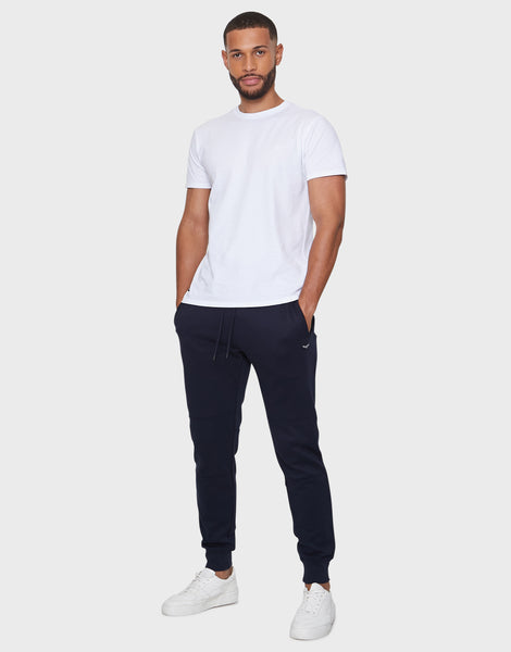 Men's Navy Slim Fit Joggers – Threadbare