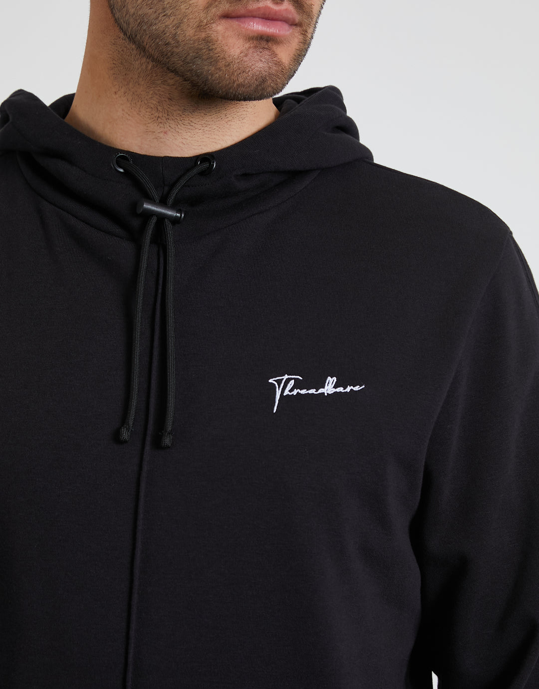 Black Script Pullover Hoodie