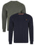 Navy & Khaki Crew Neck Sweatshirts (2 Pack)