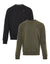 Black & Khaki Crew Neck Sweatshirts (2 Pack)
