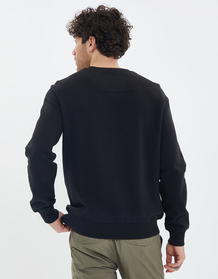 Black Crew Neck Sweatshirt