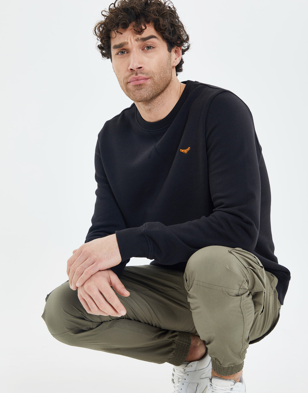 Black Crew Neck Sweatshirt