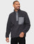 Charcoal Grey Faux Borg Quarter Zip Fleece