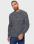 Jet Black Ecru Twist Crew Neck Jumper
