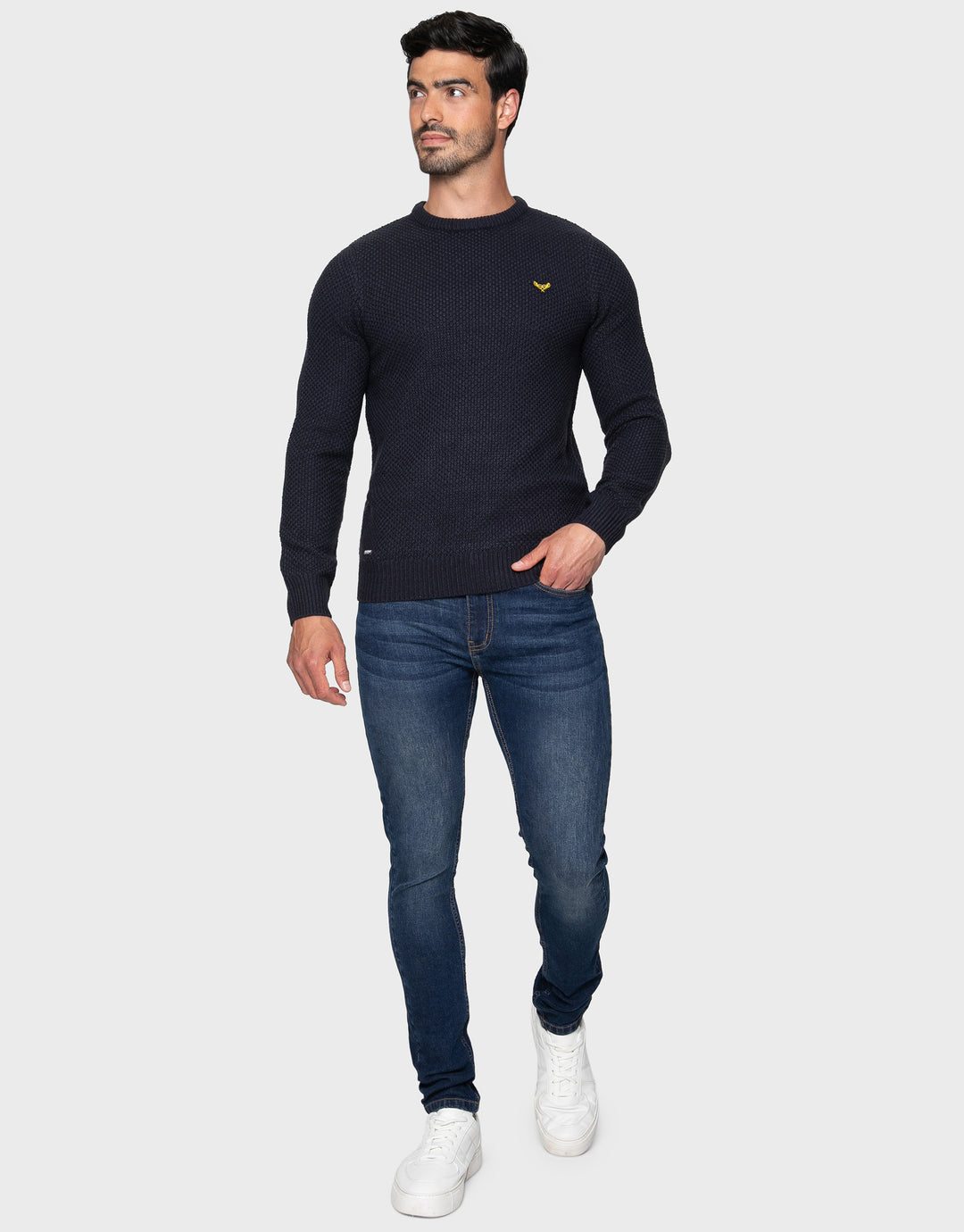 Navy Crew Neck Jumper