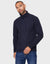 Navy Roll Neck Cable Knit Jumper