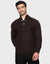 Chocolate Brown Button Up Funnel Neck Jumper