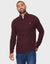 Burgundy Quarter Zip Jumper