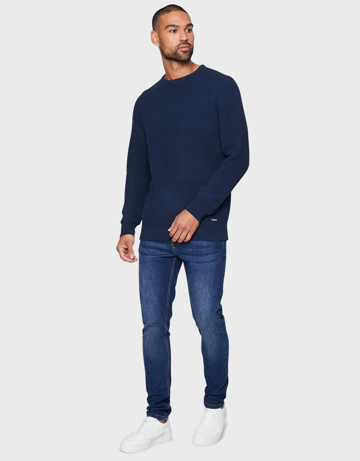 Navy Crew Neck Jumper