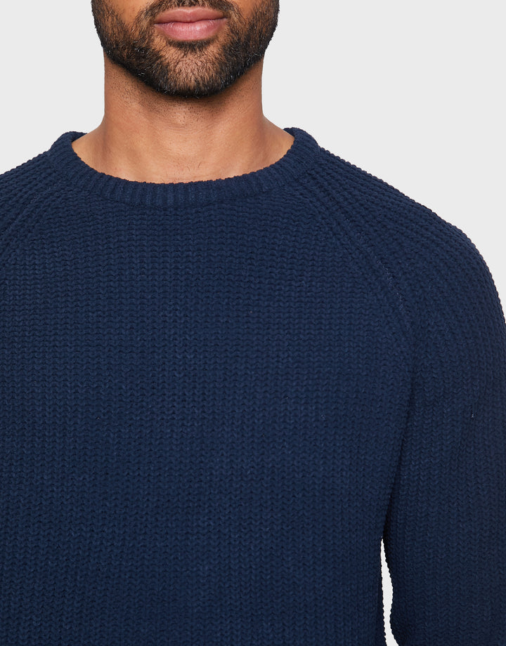 Navy Crew Neck Jumper