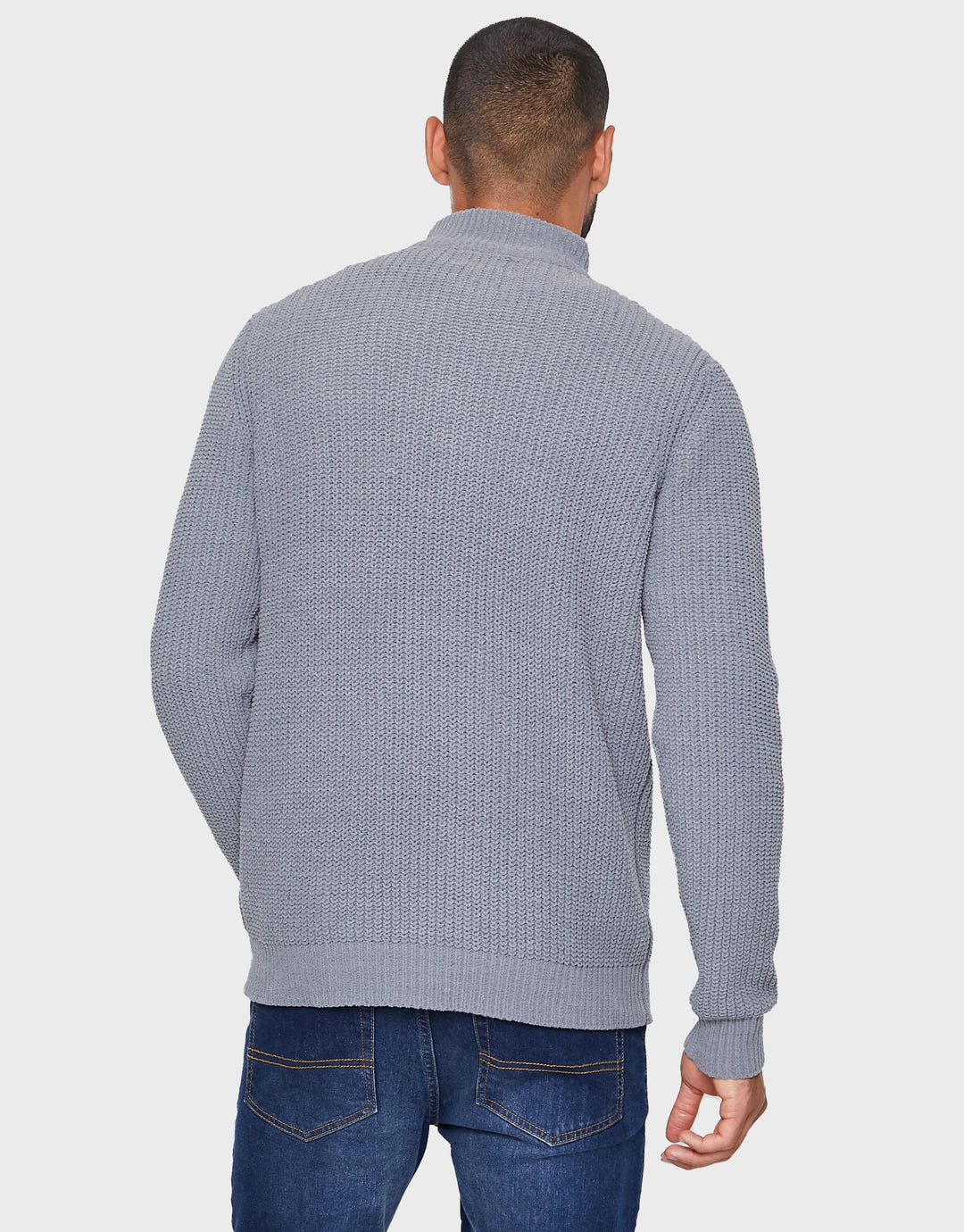 Grey Quarter Zip Jumper