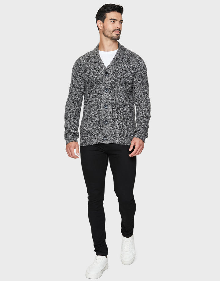 Charcoal Grey Shawl Cardigan