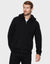 Jet Black Zip-Through Hoodie