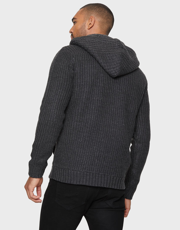 Charcoal Zip-Through Hoodie