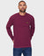 Burgundy Black Twist Crew Neck Jumper