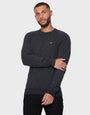 Grey Marl Black Twist Crew Neck Jumper