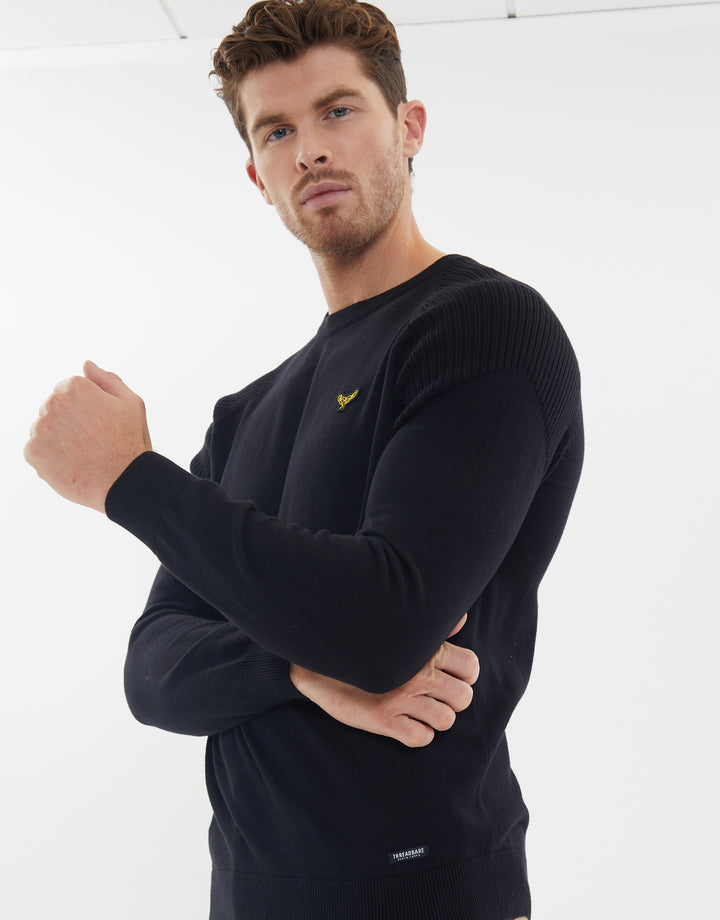 Black Raglan Jumper
