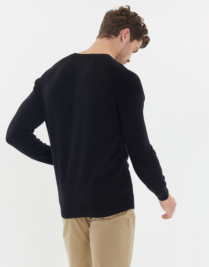 Black Raglan Jumper