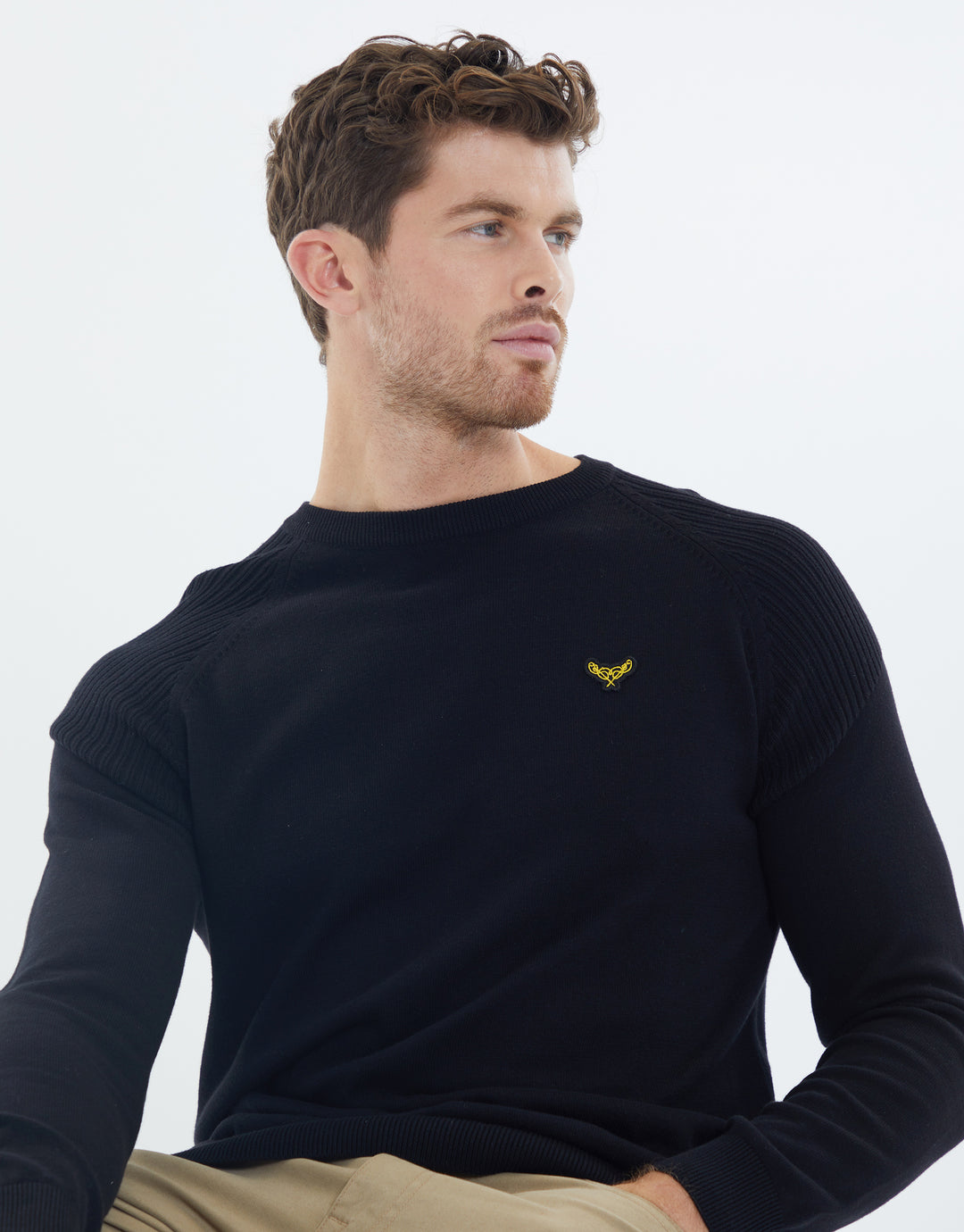 Black Raglan Jumper