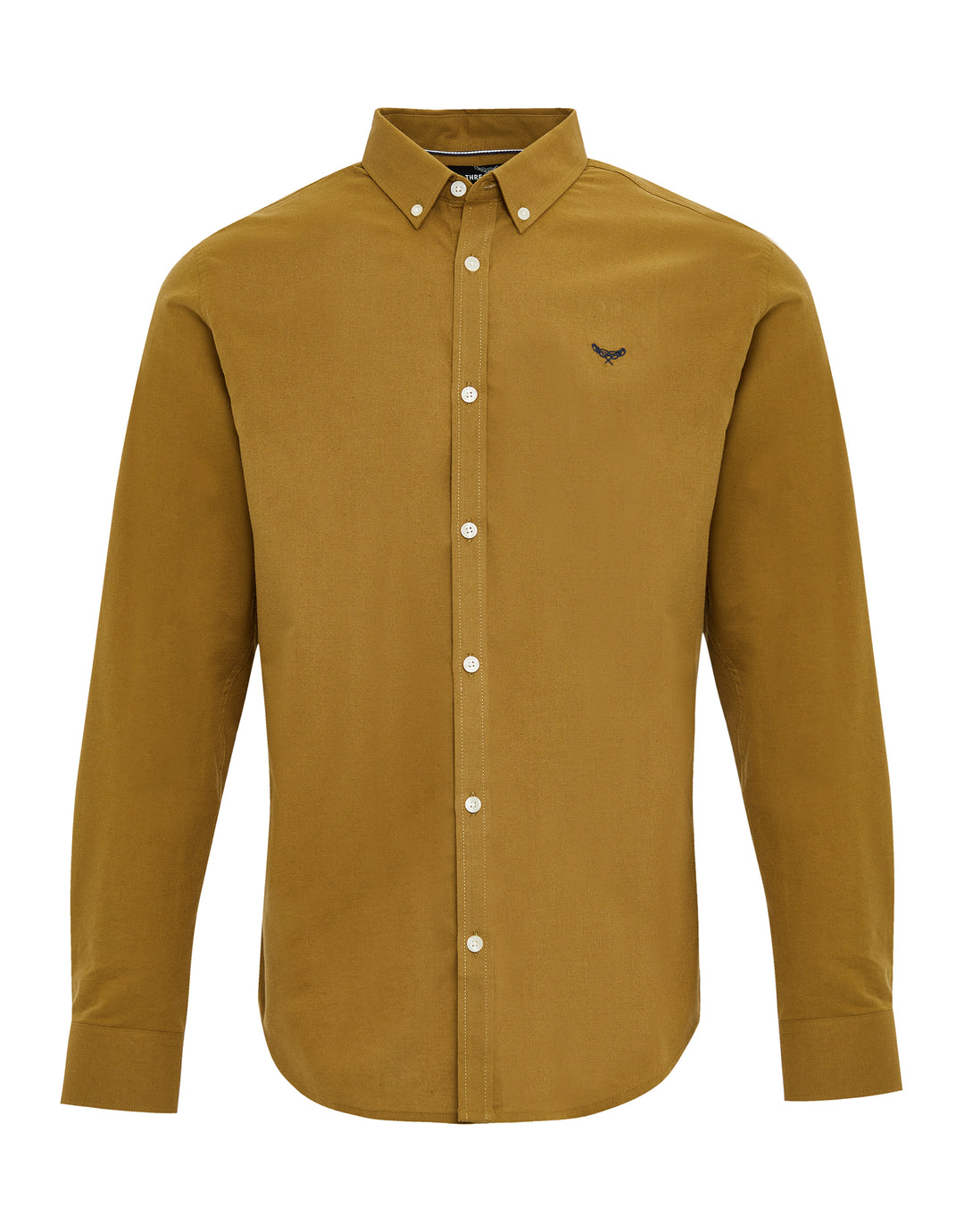 Camel Brown Cotton Long Sleeve Shirt