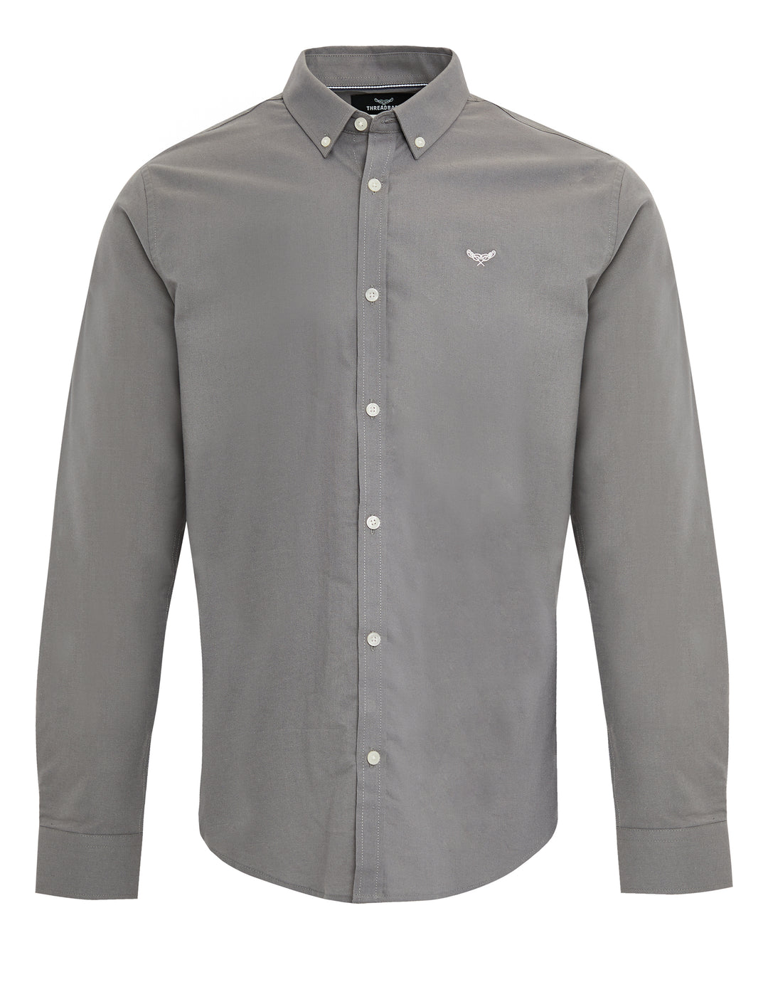 Slate Grey Cotton Long Sleeve Shirt