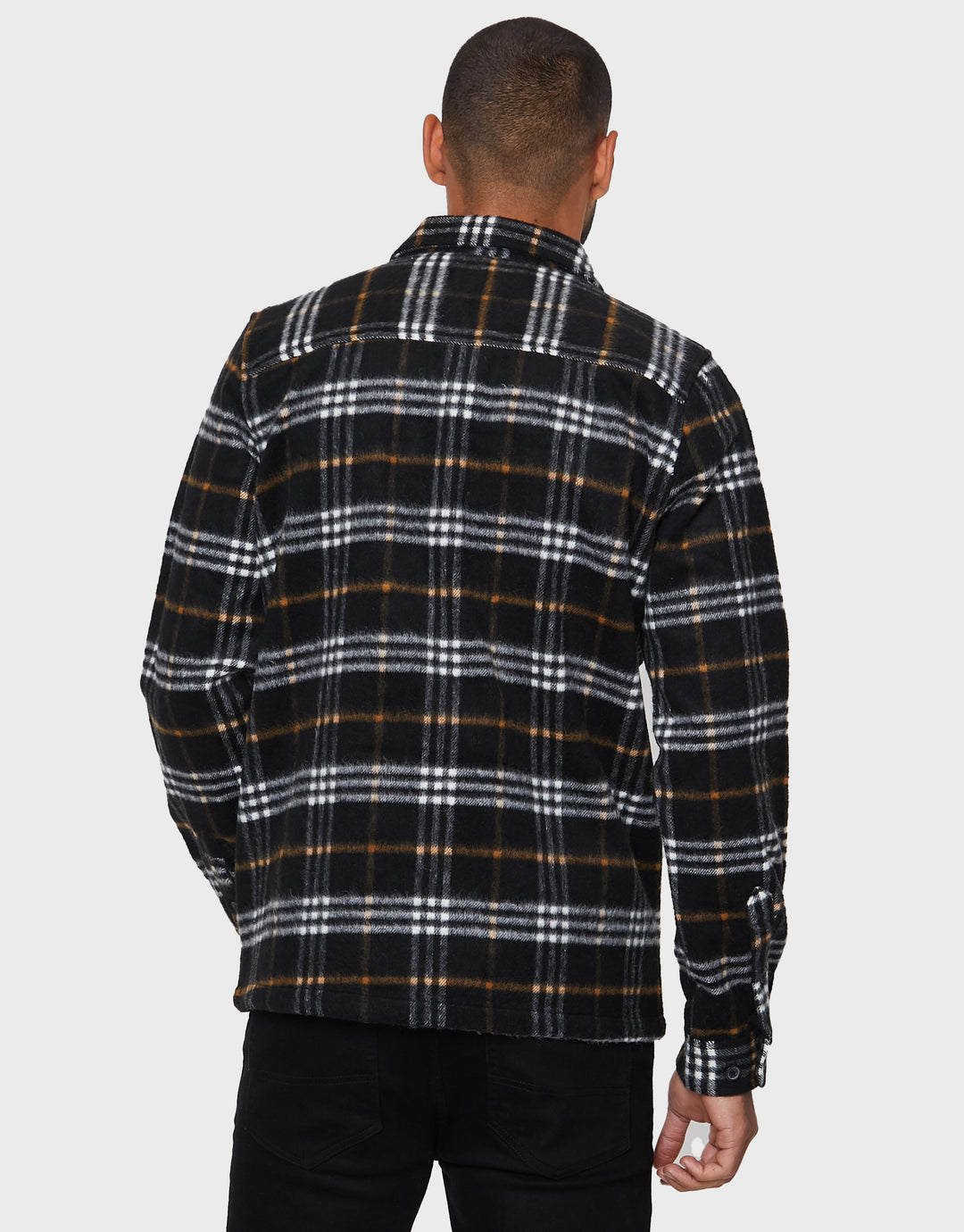 Black Check Shacket