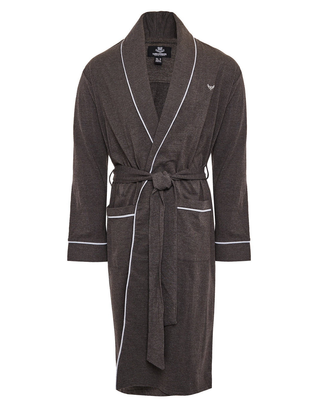 Charcoal Grey Marl Lightweight Dressing Gown