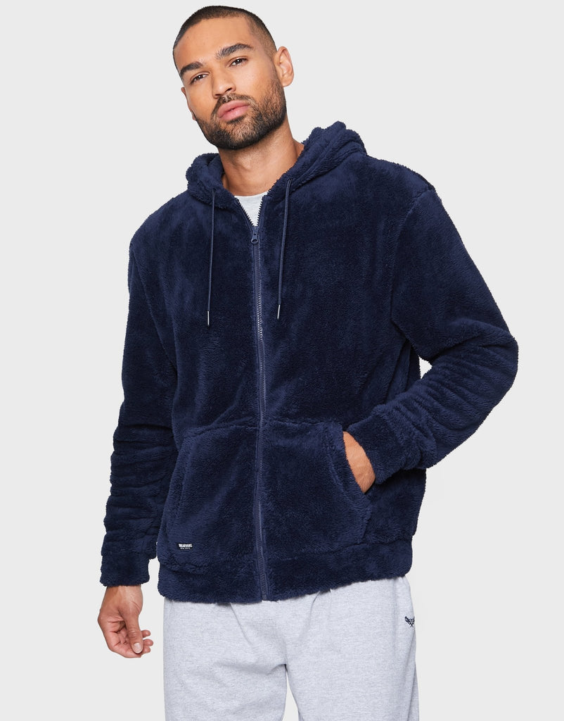 Borg Zip Through Lounge Hoodie