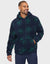 Navy Blue & Green Check Faux Borg Hoodie