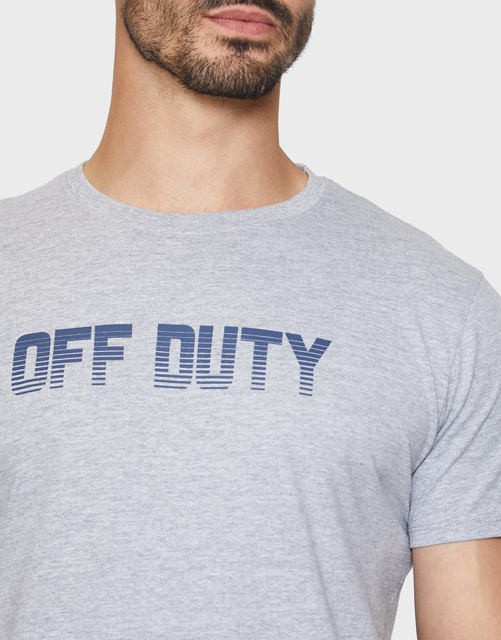 Grey & Navy Pyjama T-Shirt & Joggers (2-Piece Set)