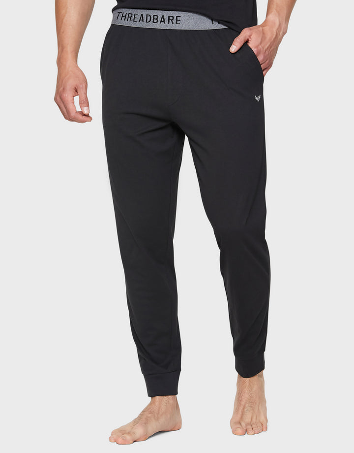 Black Loungewear Pants Set (2 Pack)