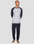 Grey & Navy Raglan Sleeve Pyjamas (2-Piece Set)