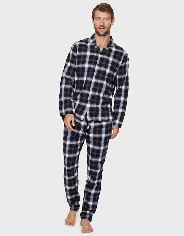 Charcoal Grey Check Classic Pyjamas (2-Piece Set)