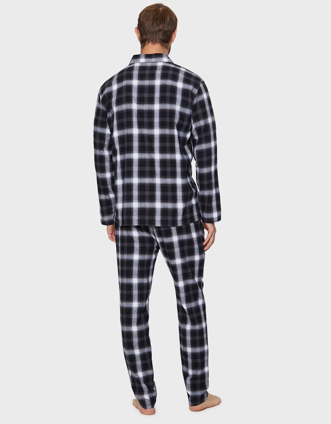 Charcoal Grey Check Classic Pyjamas (2-Piece Set)