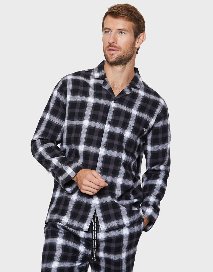 Charcoal Grey Check Classic Pyjamas (2-Piece Set)