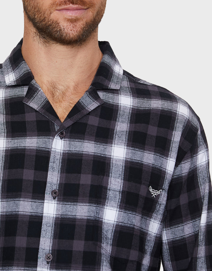 Charcoal Grey Check Classic Pyjamas (2-Piece Set)