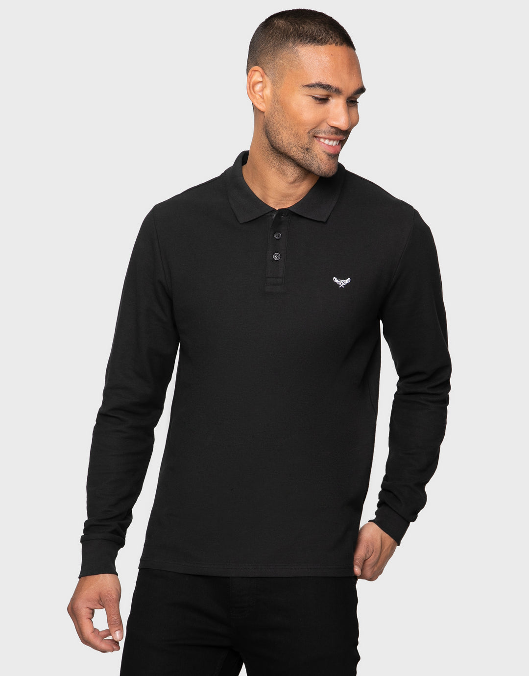Dark Mix Long Sleeve Polo Shirts (3 Pack)