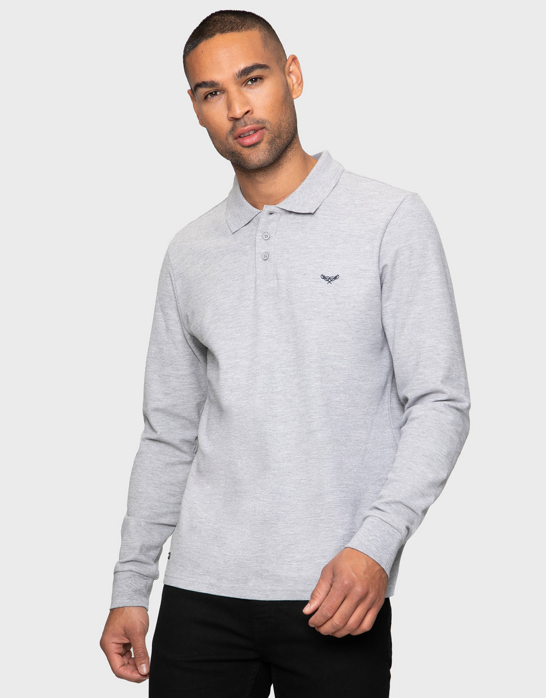 Dark Mix Long Sleeve Polo Shirts (3 Pack)