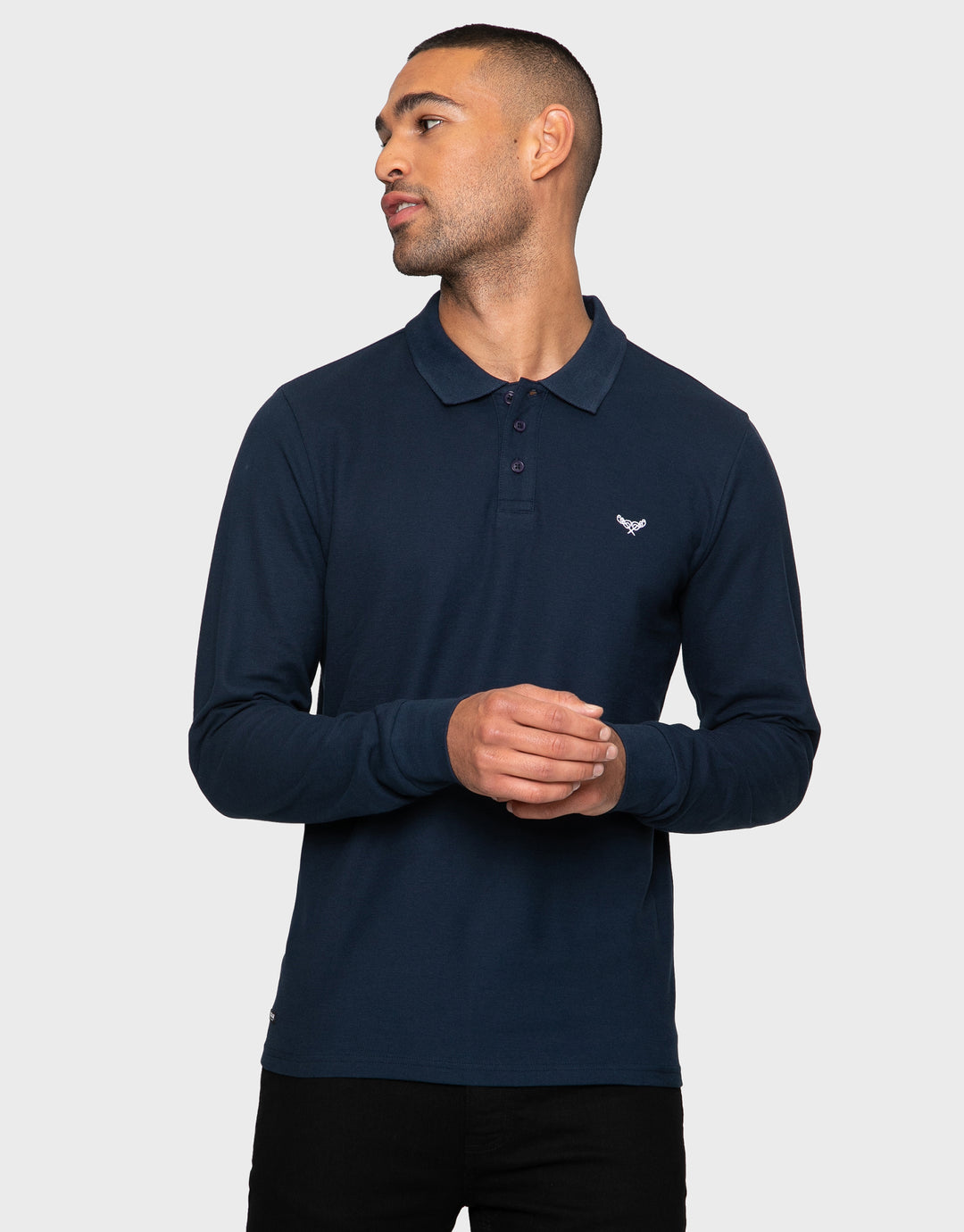 Dark Mix Long Sleeve Polo Shirts (3 Pack)