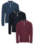 Multi Long Sleeve Polo Shirts (3 Pack)