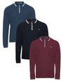 Multi Long Sleeve Polo Shirts (3 Pack)