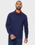 Navy Long Sleeve Polo Rugby Shirt