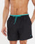 Black Contrast Logo Swim Shorts