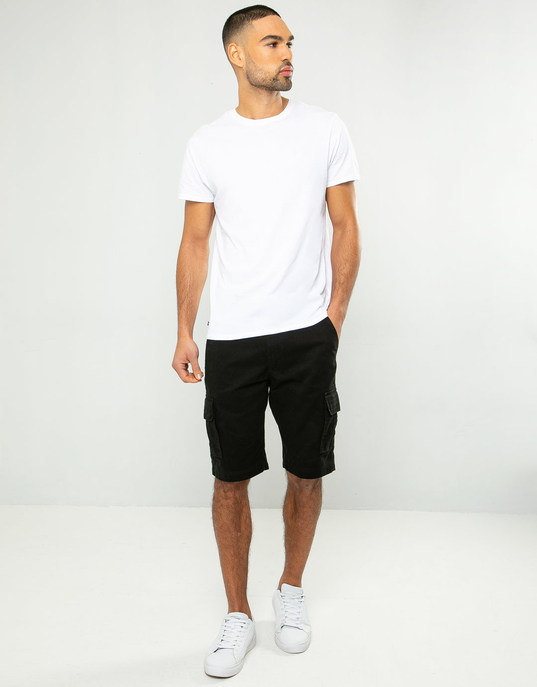 Black Cargo Shorts